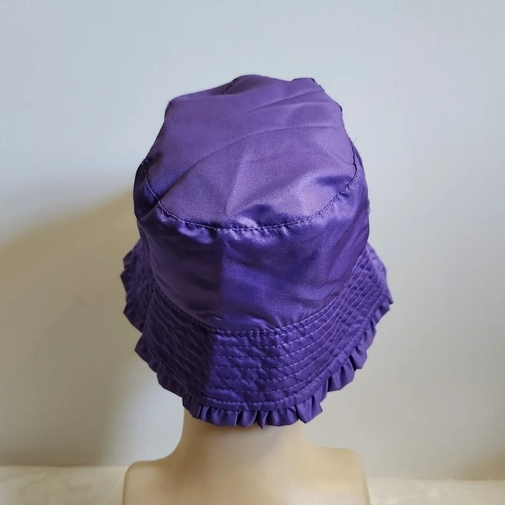 UVSkinz Purple Blue Peach Sea Creatures Reversible Sun Hat Toddler Size 3T
